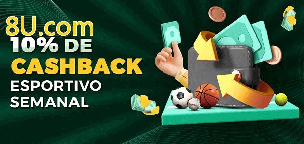 10% de bônus de cashback na 8U.com